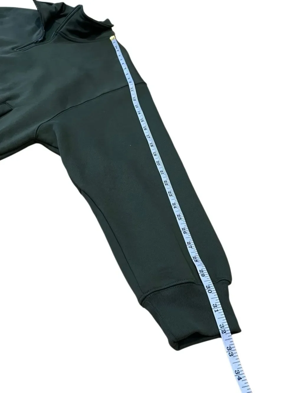Zara Men’s Green Half-Zip Pullover Sweater Size Large